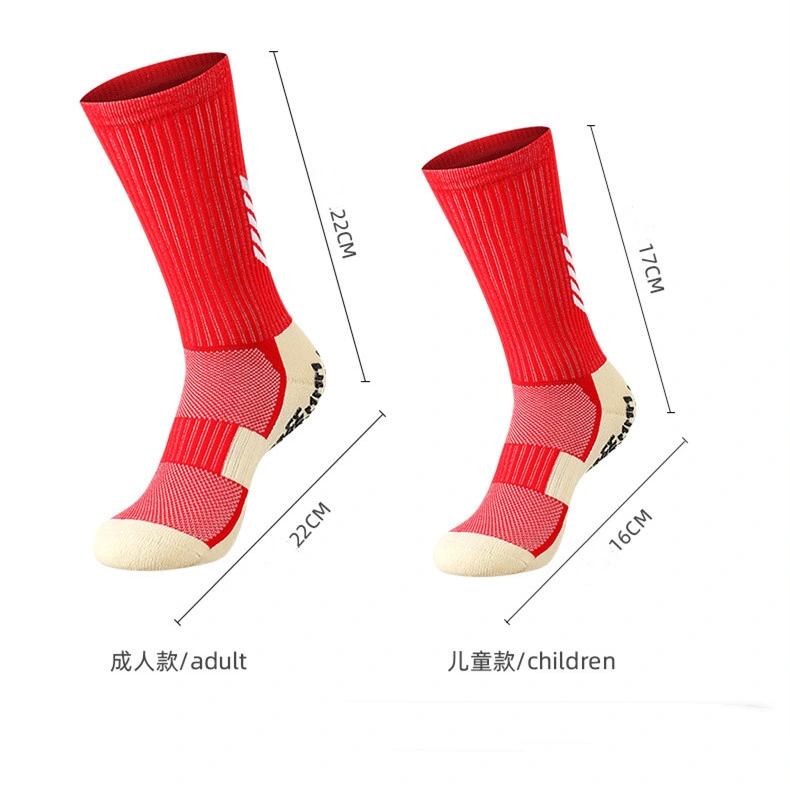 PVC Adhesive Football Socks Men Training Stocking MID-Tube Non-Slip Leggings Children Thickened Towel Bottom Soccer Socks Sports Socks Wholesale Cotton Socks