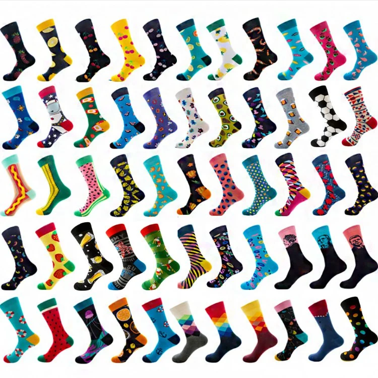 Women Crew Happy Novelty Sports Socks