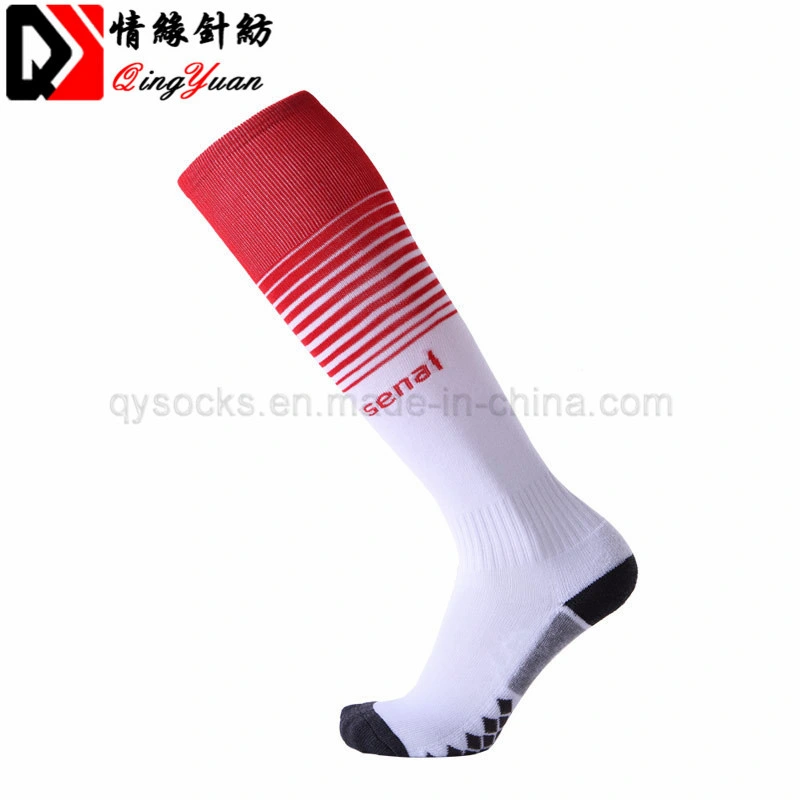 High Quality Men Professional Sports Football Club Soccer Socks Antibacterial Deodorant Breathable Knee High Compression Sock