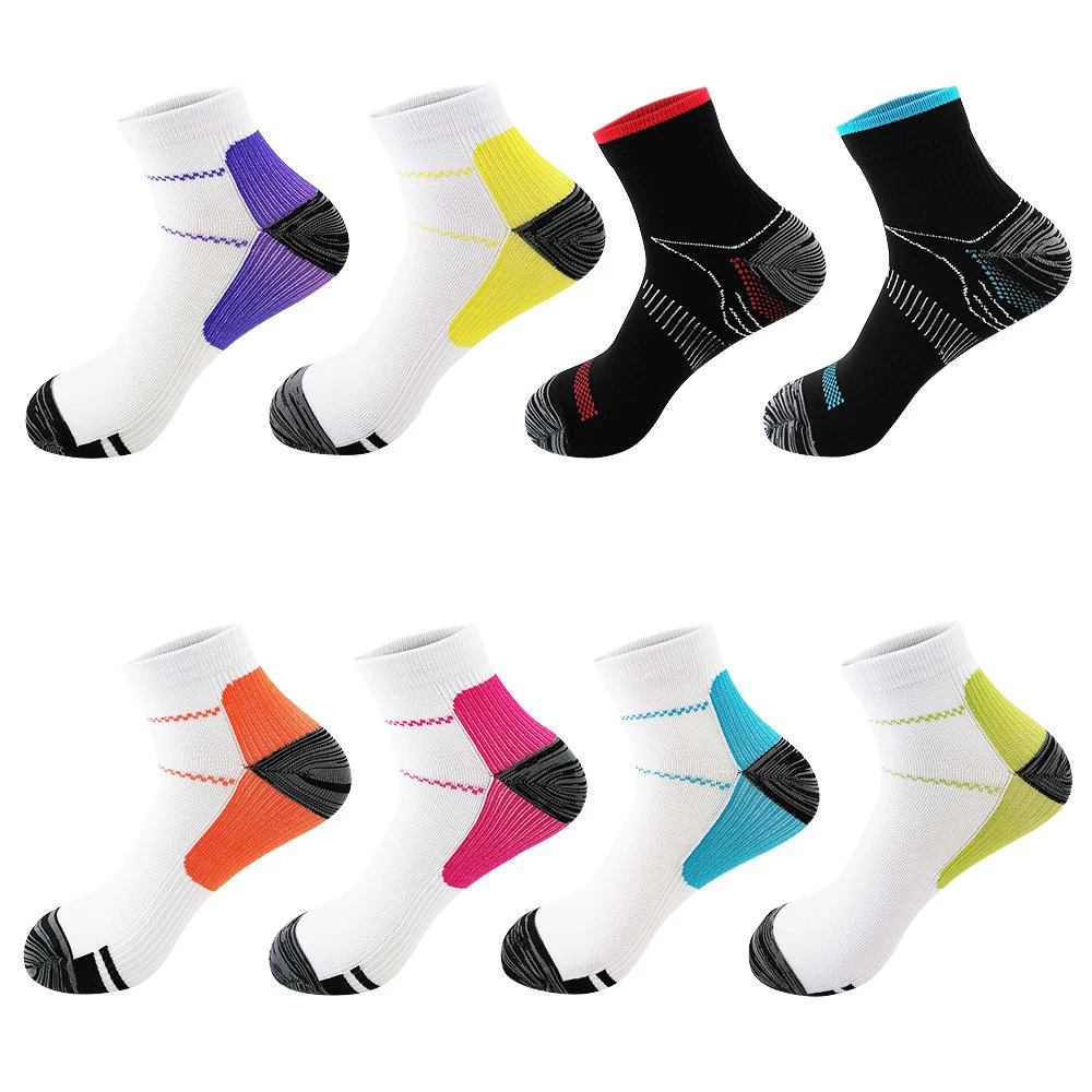 High Quality Men Women Foot Compression Heel Pain Soft Comfortable Short Sports Socks