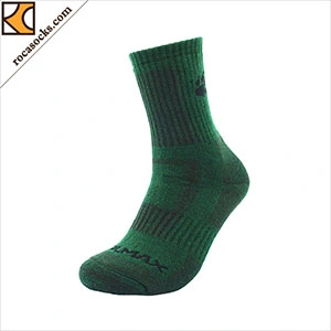 164003sk-Stripe Crew Merino Wool Sport Men′s Socks