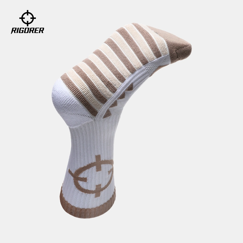 Wholesale Custom High Quality Cotton Printed Logo Crew Jacquard Men′s Sock Fashion Women Unisex Basketball Socks