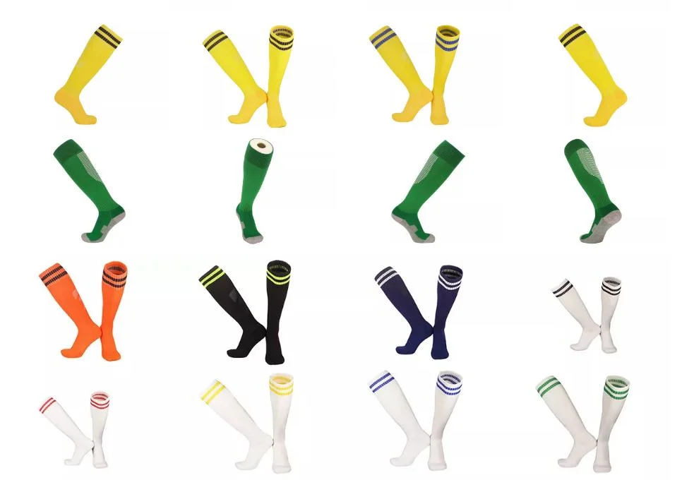 Custom Football Team Man Towel Bottom Football Sports Socks Sdults Chindren Thick Sport Athletic Team Knee High Socks